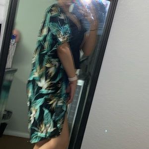 Tropical Print Kimono